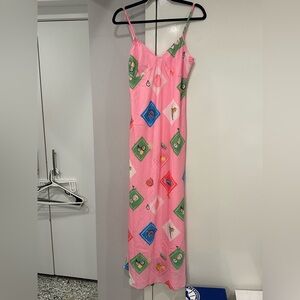 Littlelace Jacinda maxi dress in pink